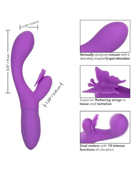 Rechargeable Butterfly Kiss Flutter - Purple
