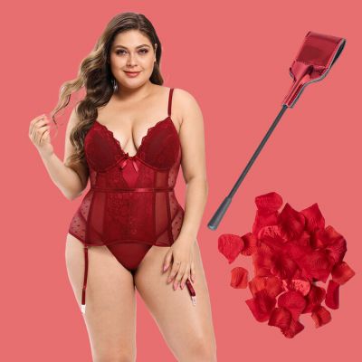 Bondara Belle Heart s Desire Plus Size 3 Piece Bundle