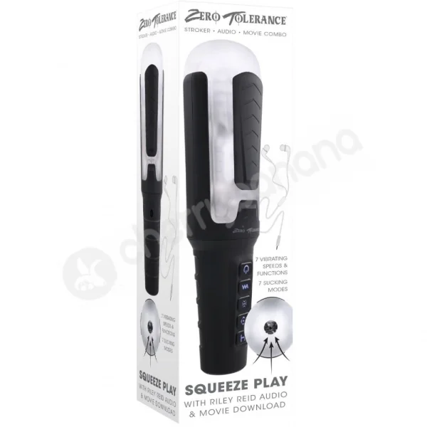 Zero Tolerance Squeeze Play With Riley Reid Sucking & Vibrating Masturbator