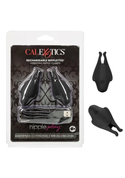Nipple Play Rechargeable Nipplettes Black