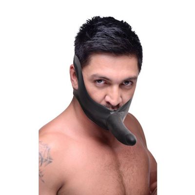 Face Fuk Strap On Mouth Gag Black