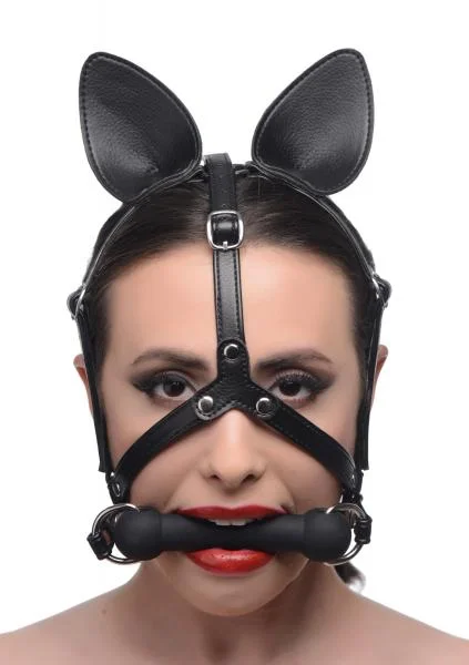 Dark Horse Pony Head Harness With Silicone Bit Black O/S — image 5 of 8