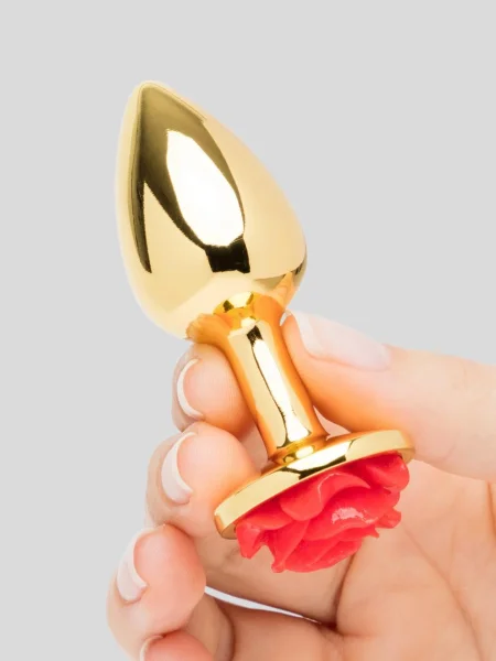 Rear Assets Small Flower Metal Butt Plug 2 Inch