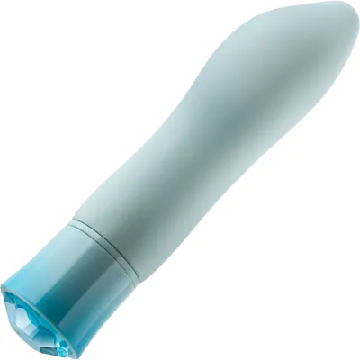 Oh My Gem Ardor Rechargeable Waterproof Silicone Warming Vibrator By Blush Aquamarine