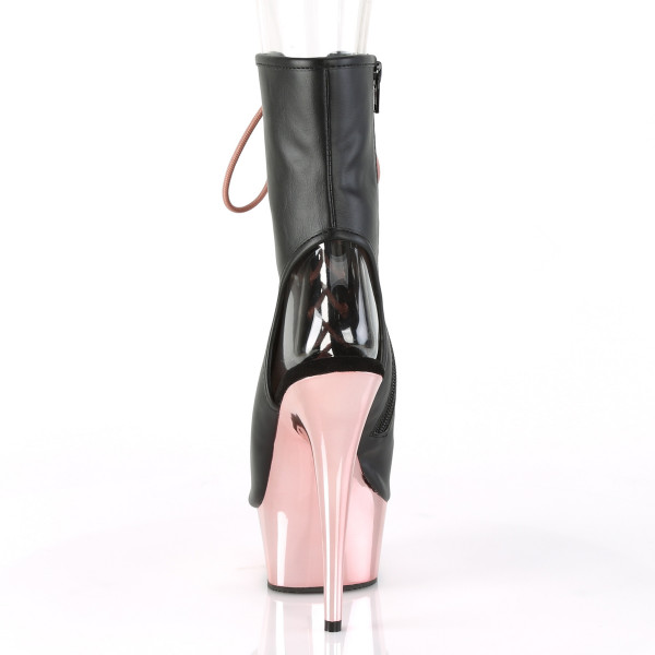*6 inches Heel, 1 3/4 inches PF Open Toe/Heel Ankle Boot, Side Zip — image 20 of 25