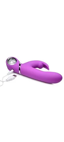 Power Bunnies Twirly Silicone Spinning Rabbit - Vibrator - Purple