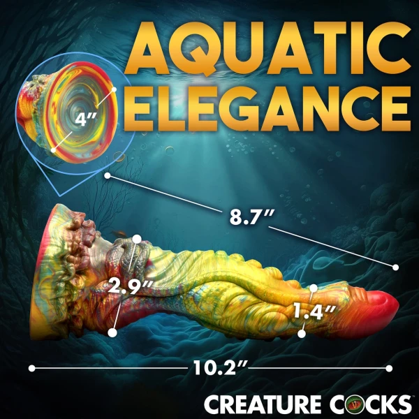 Majestic Merman 10" Silicone Suction Cup Dildo By Creature Cocks