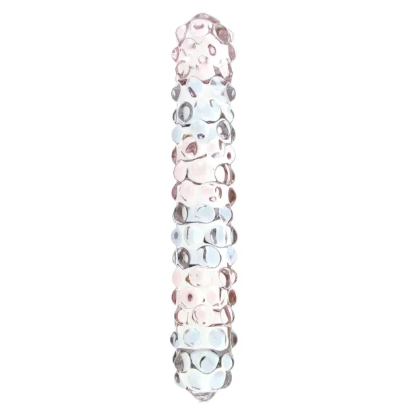 Gläs Purple Rose Nubby Glass Dildo