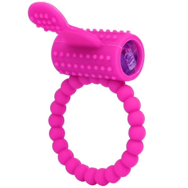 Bondara Rub and Tug Purple Silicone Vibrating Cock Ring