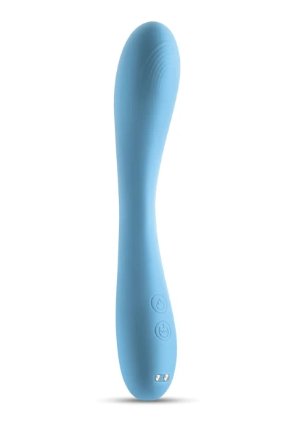Obsessions Rhett Rechargeable Waterproof Silicone Warming G-Spot Vibrator - Blue