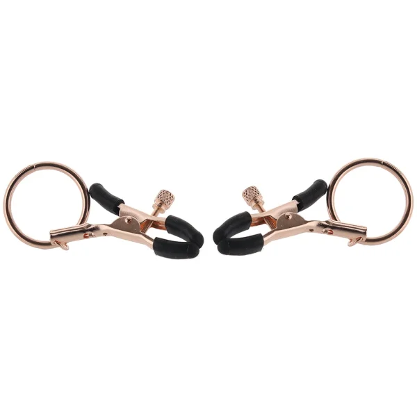 Bound Adjustable C2 Nipple Clamps By NS Novelties - Rose Gold