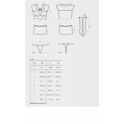 Student 4 Pc Costume Small Medium