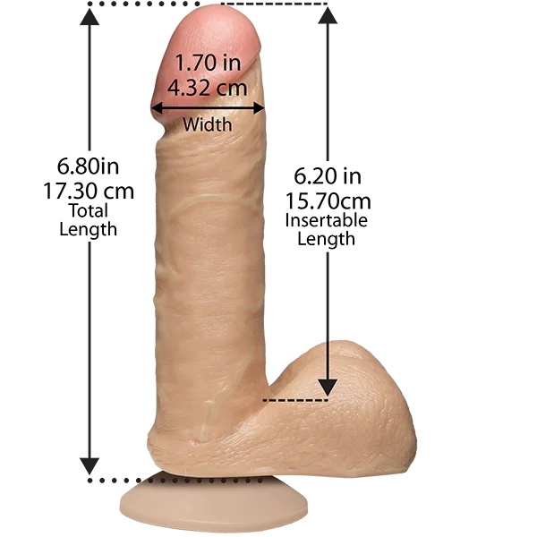 Doc Johnson Realistic Cock 6" White — image 3 of 9