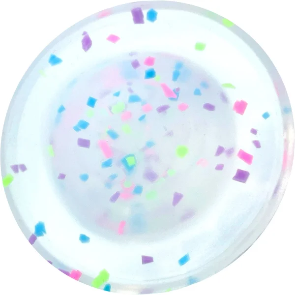 Neo Elite Hanky Panky Glow In The Dark 7.75" Silicone Suction Cup Dildo by Blush - Confetti