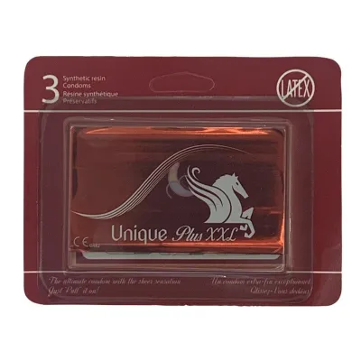 Unique quot Plus XXL quot Latex Free Condoms 3 Pack