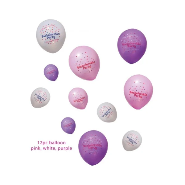 Bachelorette Party Balloons (12pc) Asst,