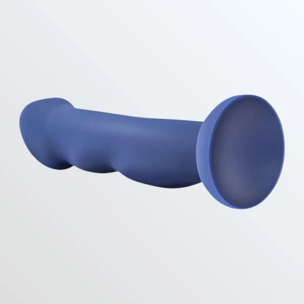 Avant D12 Suko Silicone Suction Cup Dildo by Blush Novelties - Indigo