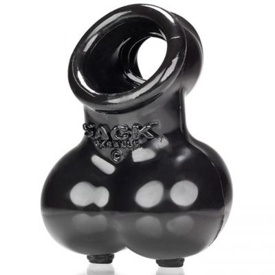 Oxballs Sacksling 2 Black Cock Ring and Ball Bag