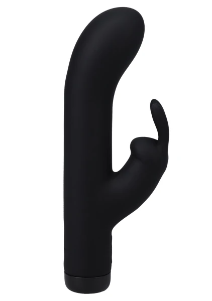 In A Bag Silicone Rechargeable Rabbit Vibrator By Doc Johnson - Black