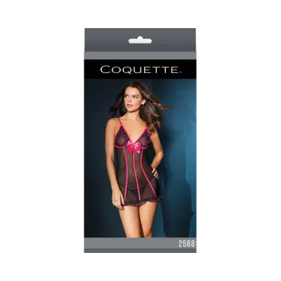 Chemise Black fuchsia Os