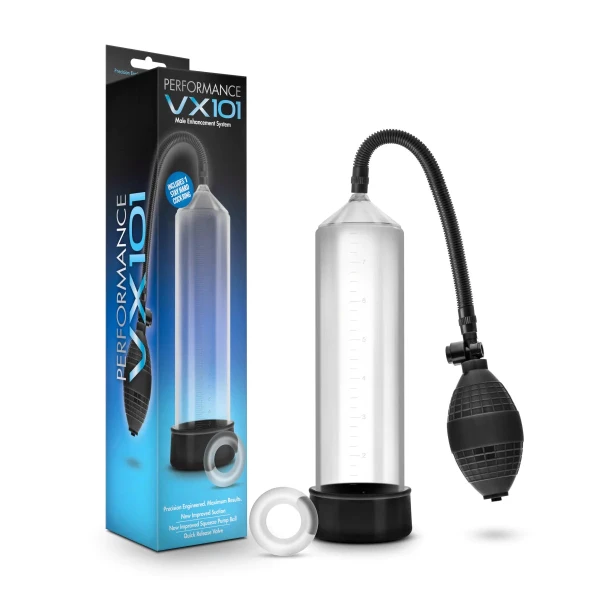 Performance VX101 Enhancement Penis Pump By Blush - Clear