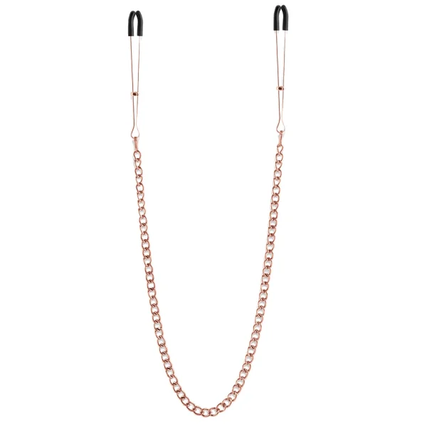 Bound Adjustable DC3 Tweezer Nipple Clamps by NS Novelties - Rose Gold