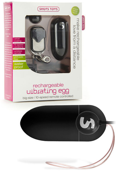 Shots Toys Rechargeable 10-Speed Vibrating Egg with Remote Control