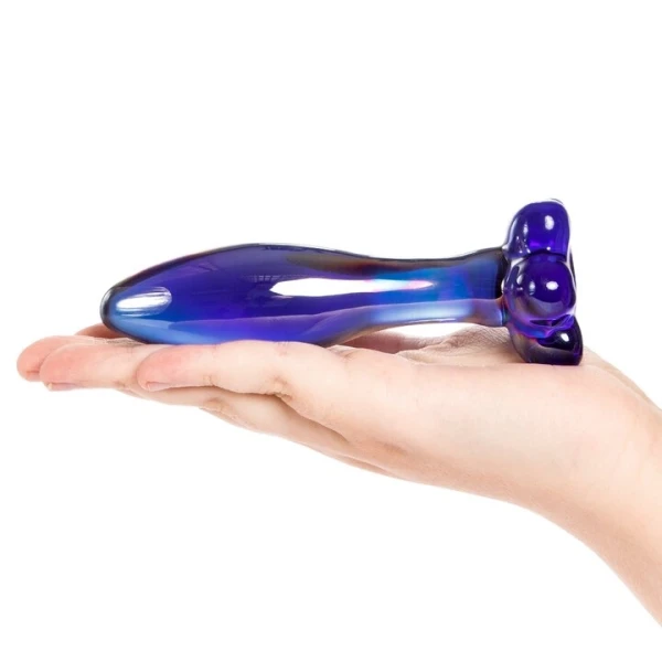 Glacier Glass Iridescent Flower Butt Plug – 5.5 Inch — image 4 of 4
