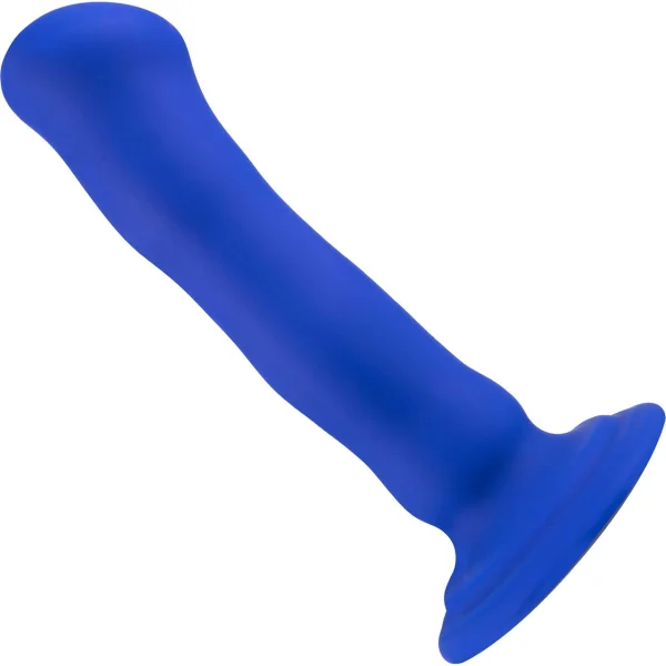 Impressions Santorini Rechargeable Waterproof Silicone G-Spot Suction Cup Vibrator By Blush - Blue