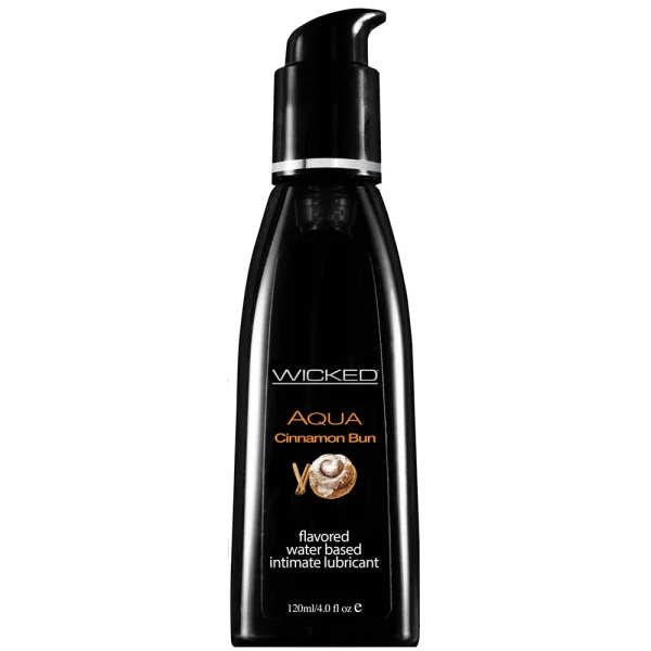 Wicked Aqua Cinnamon Bun Water Based Personal Lubricant 4 fl oz