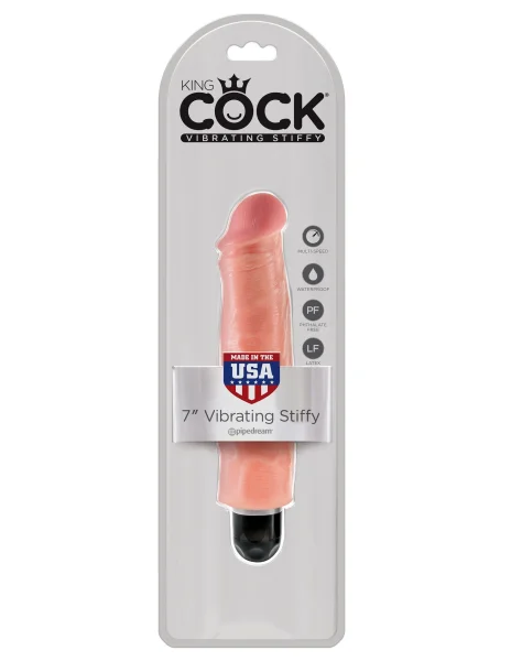 King Cock 7 in. Vibrating Stiffy