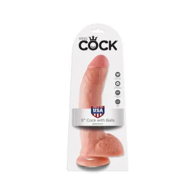 King Cock 9 Inch Cock With Balls Flesh