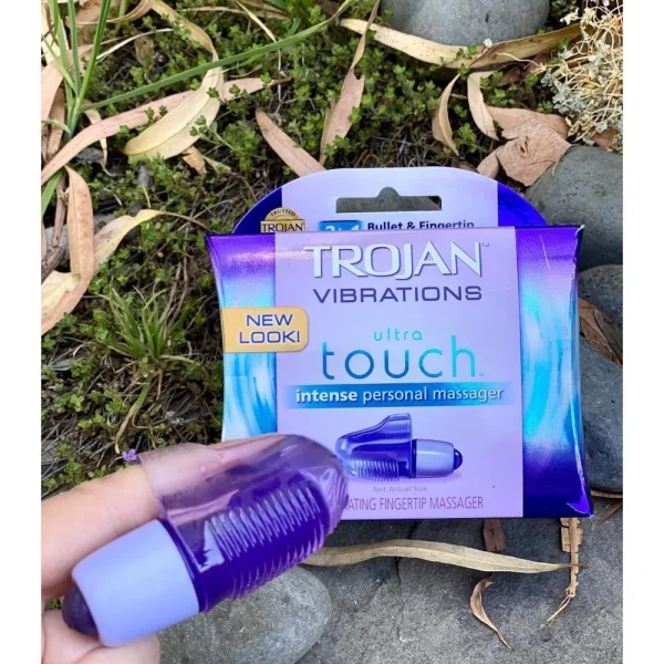 Trojan Ultra Touch Bullet and Massager | Standard Size Condoms