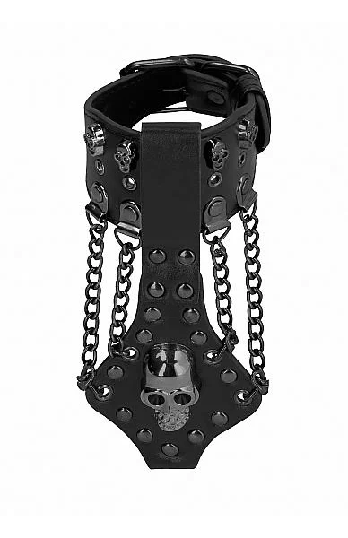 Ouch! Skulls & Bones Bracelet With Skulls And Chains Black — image 5 of 8