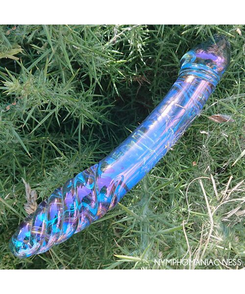 Glacier Glass Aura Dual-Sided Dildo – 9 Inch — image 6 of 7