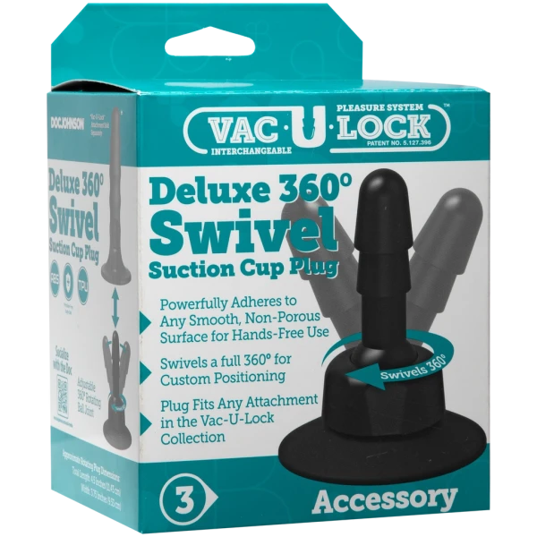 Doc Johnson Deluxe 360° Swivel Suction Cup Plug