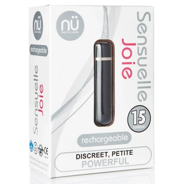 nü Sensuelle Joie Rechargeable Black Bullet Vibrator