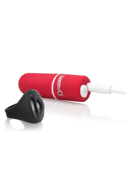 Charged My Secret Rechargeable 10 Function Remote Control Panty Vibe By Screaming O - Red