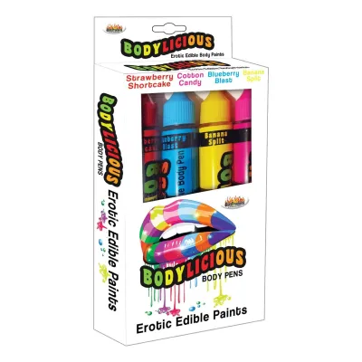 Bodylicious Edible Body Pens 4pk Assorted Flavors