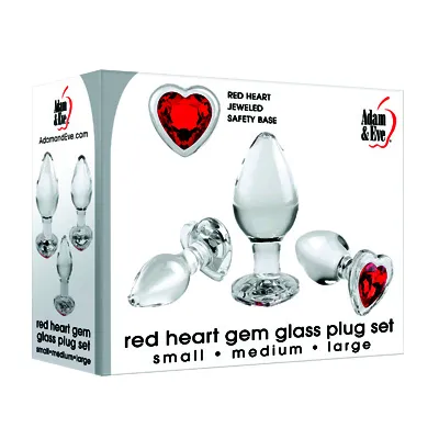 Glass Gem Heart Anal Trainer Kit