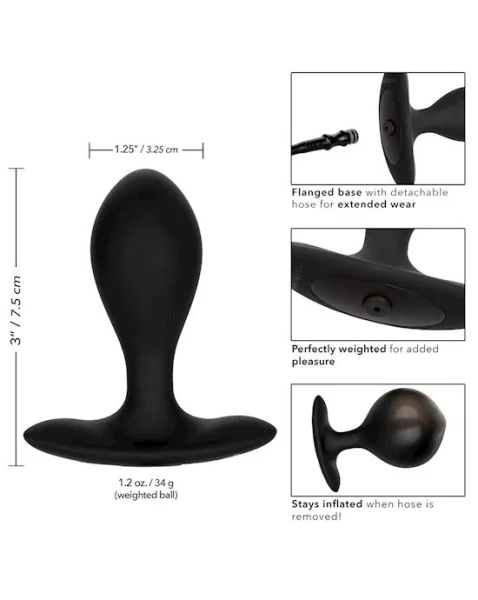 Weighted Silicone Inflatable Plug - 3 Inch