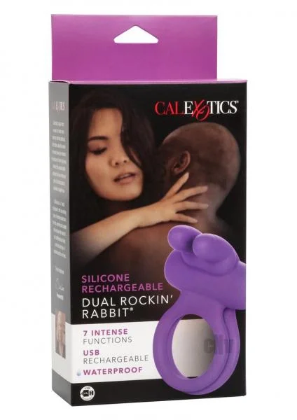 Rockin Rabbit Enhancer Vibrating Cock Ring Purple — image 7 of 8