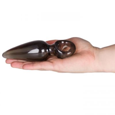 Bondara Translucent Black Anal Finger Plug 5 5 Inch