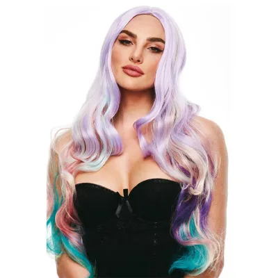 Ella Pastel Rainbow Mermaid Wig By Pleasure Wigs