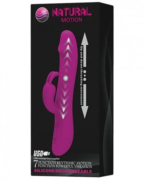 Pretty Love - Natural Motion 7 Function Rabbit Silicone Purple