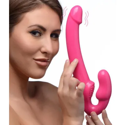 7x Revolver Slim Vibrating Strapless Strap on