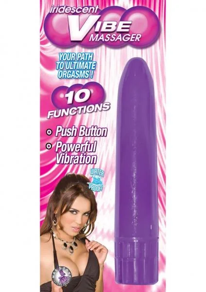 Iridescent Vibe Massager 10 Functions Waterproof Purple — image 4 of 4