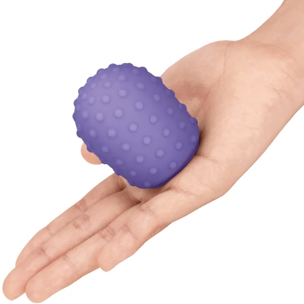Le Wand Petite Silicone Texture Covers Violet Pack Of 2