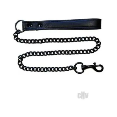 Rouge Leather Lead Black With Black Accessories