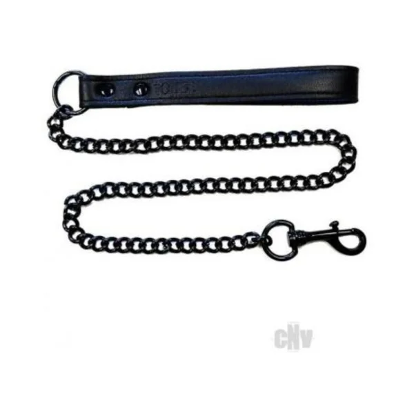 Rouge Leather Lead Black With Black Accessories